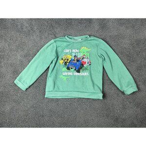 Nickelodeon Paw Patrol Boys 6 Green Sweatshirt Saving Dinosaurs Pullover